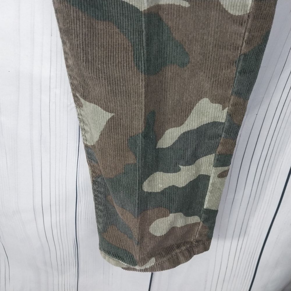 AMERICAN EAGLE Camouflage Super Stretch Corduroy Retro Edgy Festival Pants - Picture 7 of 15
